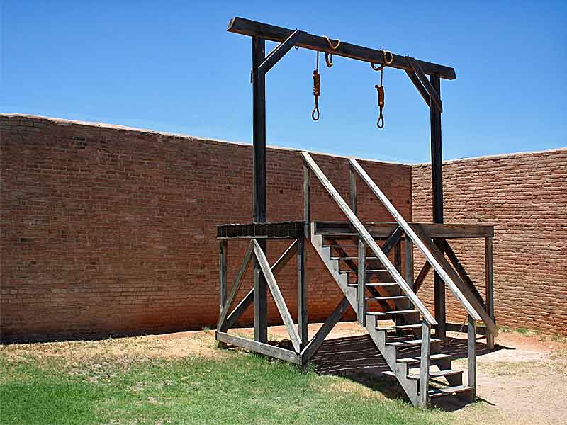 Gallows Behind the Courthouse